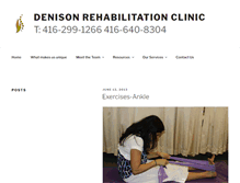 Tablet Screenshot of denisonrehab.com